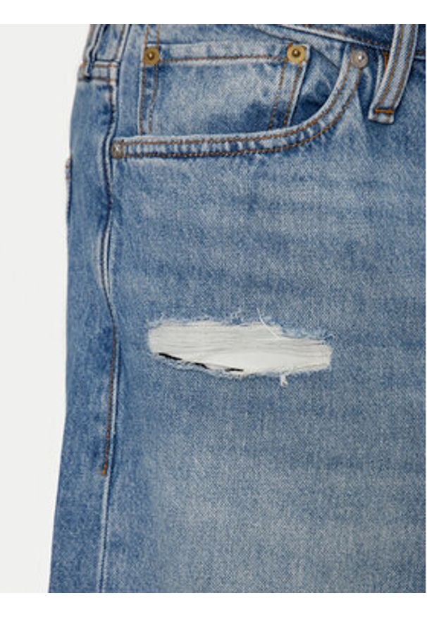 Jack & Jones Szorty jeansowe Tony Cooper 12255116 Niebieski Loose Fit. Kolor: niebieski. Materiał: bawełna