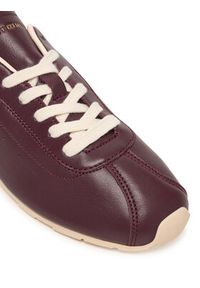 TOMMY HILFIGER - Tommy Hilfiger Sneakersy Th Low Profile Runner FW0FW08951 Bordowy. Kolor: czerwony. Materiał: skóra #4