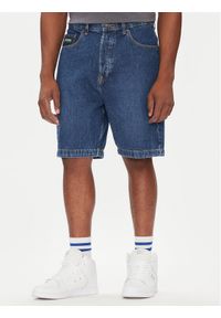 DC Szorty jeansowe Worker ADYDS03020 Niebieski Baggy Fit. Kolor: niebieski. Materiał: bawełna