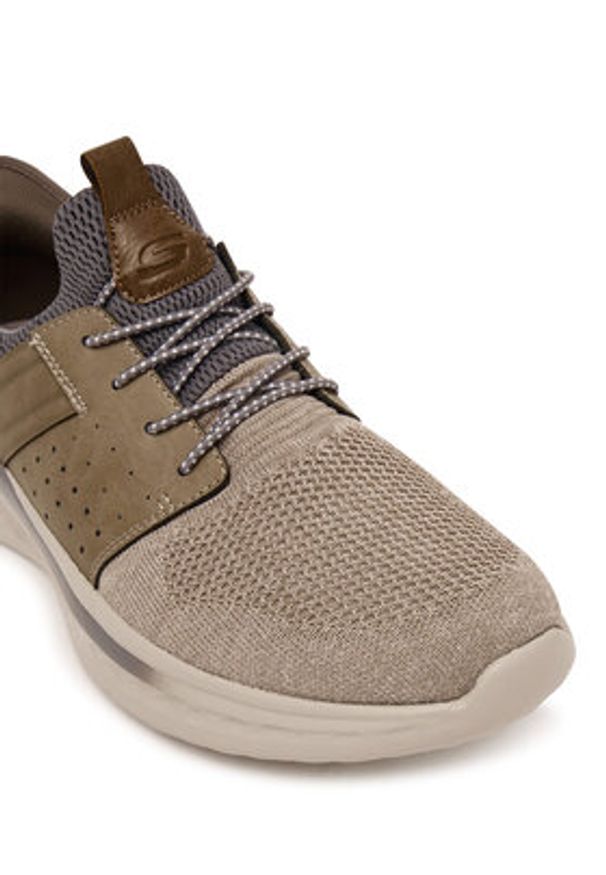 skechers - Skechers Sneakersy 210811/TPE Brązowy. Kolor: brązowy. Materiał: materiał