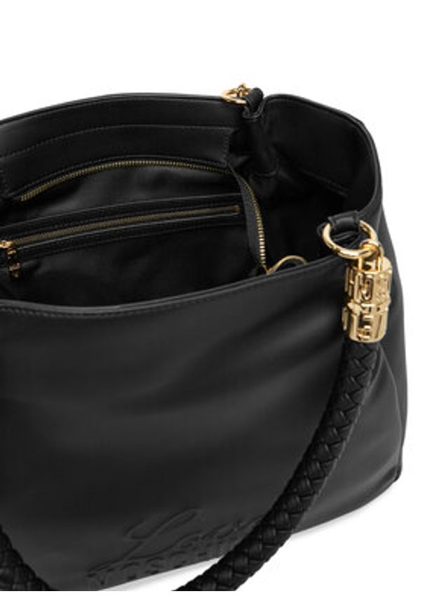 Love Moschino - LOVE MOSCHINO Torebka JC4225PP0OKA0000 Czarny. Kolor: czarny. Materiał: skórzane