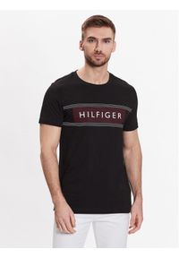 TOMMY HILFIGER - Tommy Hilfiger T-Shirt Brand Love Chest MW0MW30035 Czarny Slim Fit. Kolor: czarny. Materiał: bawełna