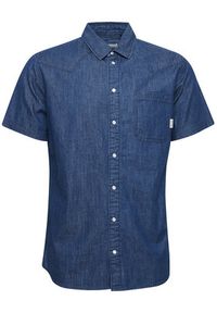 Blend Koszula jeansowa 20715457 Granatowy Regular Fit. Kolor: niebieski. Materiał: jeans, bawełna #6