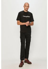 CATerpillar - Caterpillar - Spodnie. Okazja: na co dzień. Kolor: czarny. Materiał: tkanina, bawełna, elastan. Wzór: gładki. Styl: casual #5