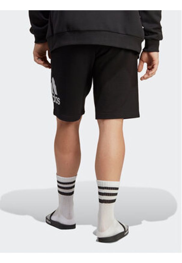 Adidas - adidas Szorty sportowe Essentials Big Logo French Terry Shorts IC9401 Czarny Regular Fit. Kolor: czarny. Materiał: bawełna. Styl: sportowy