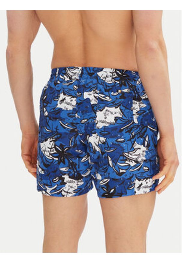 BOSS Szorty kąpielowe Willow 50539931 Niebieski Regular Fit. Kolor: niebieski. Materiał: syntetyk
