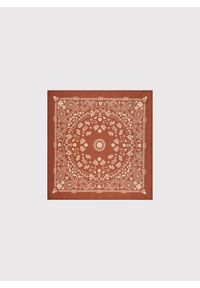 Pako Lorente - PAKO LORENTE - Jasnobrązowa poszetka we wzór. Kolor: brązowy. Materiał: poliester. Wzór: geometria #1