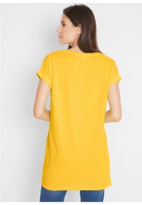 Długi shirt "boxy", krótki rękaw bonprix żółty kanarkowy. Kolor: żółty. Długość rękawa: krótki rękaw. Długość: krótkie #6