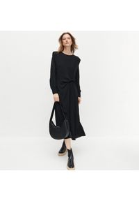 Reserved - Sukienka z EcoVero™ - Czarny. Kolor: czarny #1