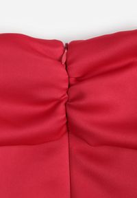 Renee - Czerwona Koktajlowa Sukienka Hiszpanka VICES Typu Bombka Iaonara. Typ kołnierza: dekolt hiszpanka. Kolor: czerwony. Materiał: poliester. Typ sukienki: bombki. Styl: wizytowy #3