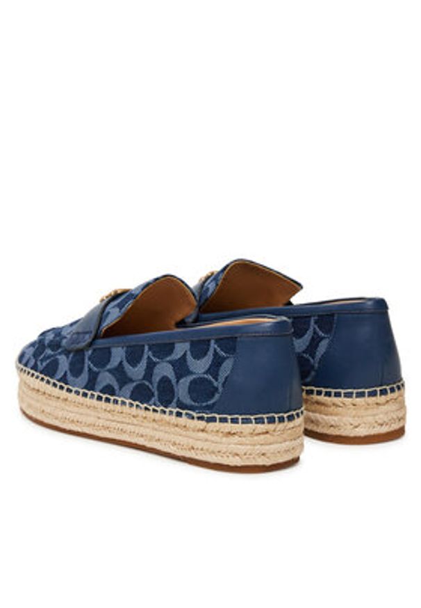 Coach Espadryle Camilla CAS73 Granatowy. Kolor: niebieski. Materiał: materiał