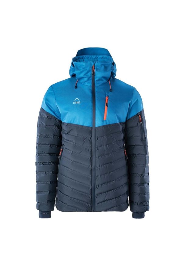 Kurtka narciarska męska ocieplana Elbrus Noaks, Rozmiar XXL. Typ kołnierza: kołnierzyk stójkowy. Materiał: tkanina, poliester, materiał. Długość: długie. Sezon: zima. Sport: narciarstwo