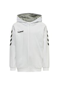 Bluza dziecięca Hummel Zip Cotton. Typ kołnierza: golf. Kolor: biały. Sport: golf, fitness #1