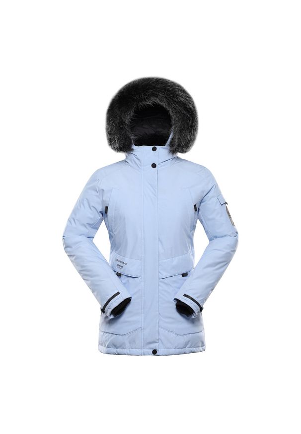 ALPINE PRO - Kurtka damska zimowa wodoodporna Alpine Pro Werda 2. Kolor: niebieski. Sezon: zima. Sport: turystyka piesza