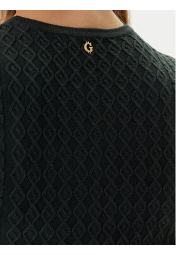 Guess Sukienka dzianinowa W5BK68 Z2YJ2 Zielony Slim Fit. Kolor: zielony. Materiał: syntetyk
