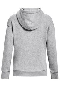 Under Armour Bluza Essential Fleece Hoodie 1373033 Szary Regular Fit. Kolor: szary. Materiał: bawełna #5