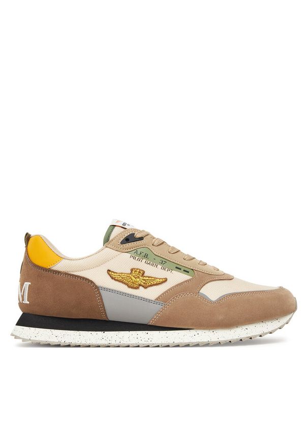 Sneakersy Aeronautica Militare. Kolor: szary