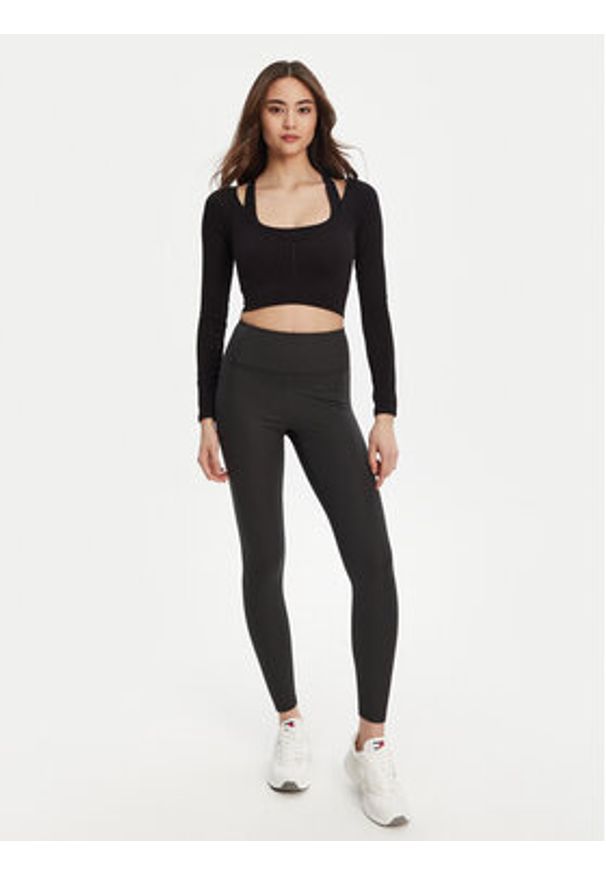 Guess Bluzka V5YP06 Z3OA0 Czarny Slim Fit. Kolor: czarny. Materiał: poliamid