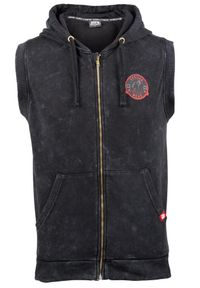 GORILLA WEAR - Silverdale Bluza z kapturem bez rękawów - Czarny. Typ kołnierza: kaptur. Kolor: czarny. Długość rękawa: bez rękawów. Sport: fitness