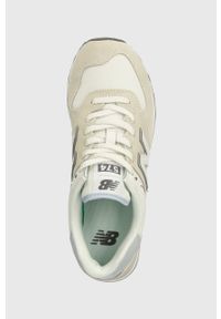 New Balance sneakersy WL574AA2 kolor beżowy. Zapięcie: sznurówki. Kolor: beżowy. Materiał: guma. Model: New Balance 574 #5