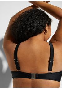 bonprix - Bikini z biustonoszem o kroju balkonetki z wyściełanymi ramiączkami (komplet 2 cz.). Kolor: czarny #3