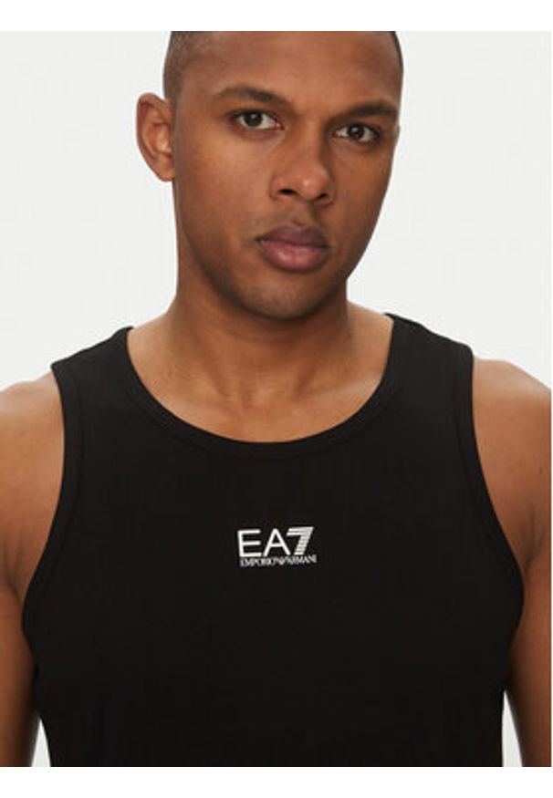 EA7 Emporio Armani Tank top 7M000295 AF10375 UC001 Czarny Regular Fit. Kolor: czarny. Materiał: bawełna