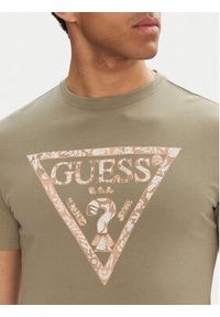 Guess T-Shirt M5GI06 I3Z14 Zielony Regular Fit. Kolor: zielony. Materiał: bawełna