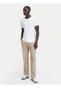 Blend Spodnie materiałowe 20716614 Beżowy Straight Fit. Kolor: beżowy. Materiał: bawełna #6