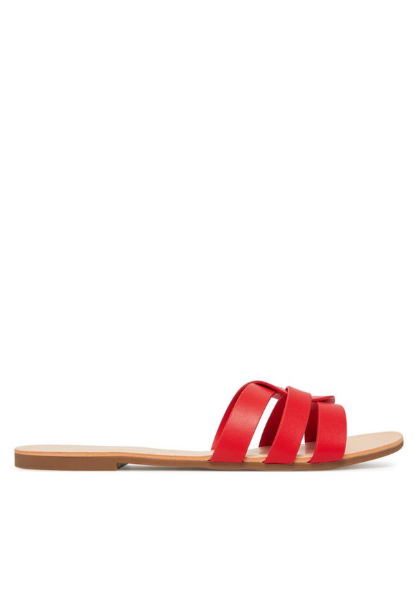 Klapki ONLY Shoes. Kolor: czerwony