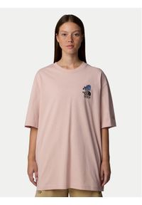 The North Face T-Shirt Unisex Mountain Cleanup NF0A8C4D Różowy Oversize. Kolor: różowy. Materiał: bawełna