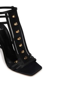 Elisabetta Franchi Sandały SA-24L-62E2-V590 Czarny. Kolor: czarny. Materiał: materiał #3