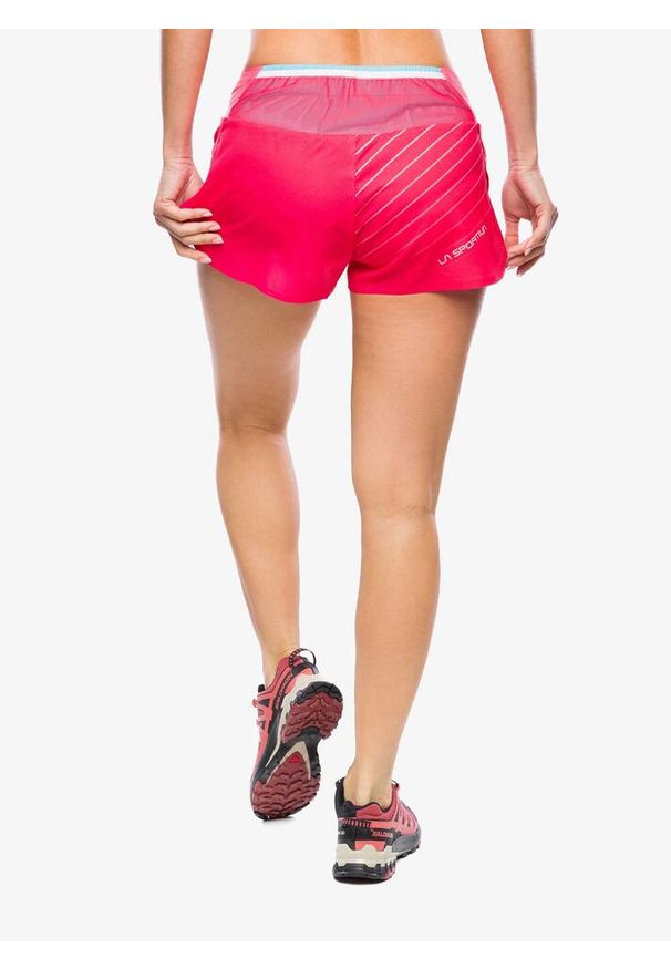 LA SPORTIVA - Spodenki do biegania damskie La Sportiva Freccia Short. Kolor: różowy. Długość: krótkie