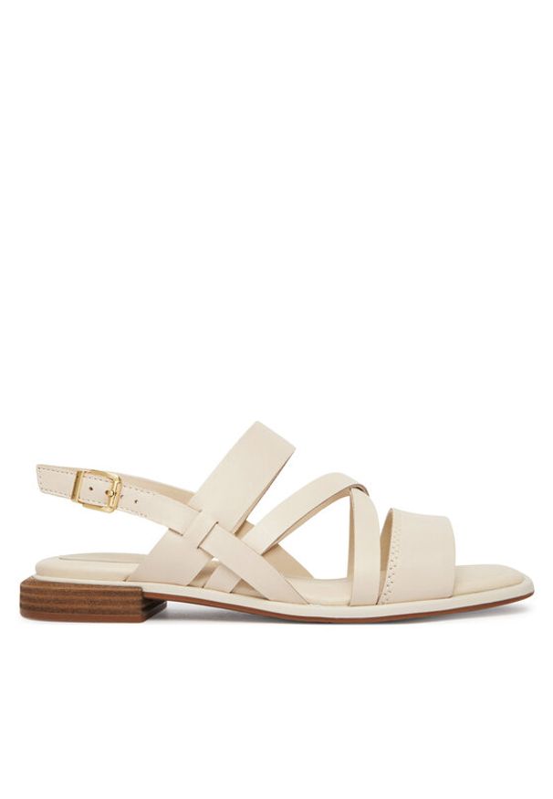 Clarks Sandały Ariany Strap 26186578 Écru. Kolor: kremowy. Materiał: skóra