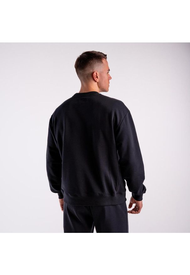 Bluza crewneck basic DZIK® czarna. Kolor: czarny