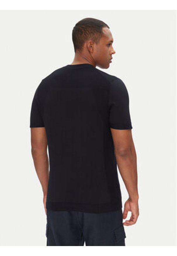 BOSS T-Shirt Momentum 50520683 Granatowy Regular Fit. Kolor: niebieski. Materiał: bawełna