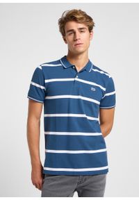 Lee - MESKA KOSZULKA LEE PIQUE POLO ORION STRIPE 112363857. Typ kołnierza: polo #1