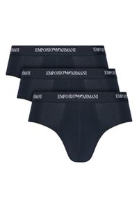 Emporio Armani Underwear Komplet 3 par slipów EM000258 AF14132 MB139 Granatowy. Kolor: niebieski. Materiał: bawełna