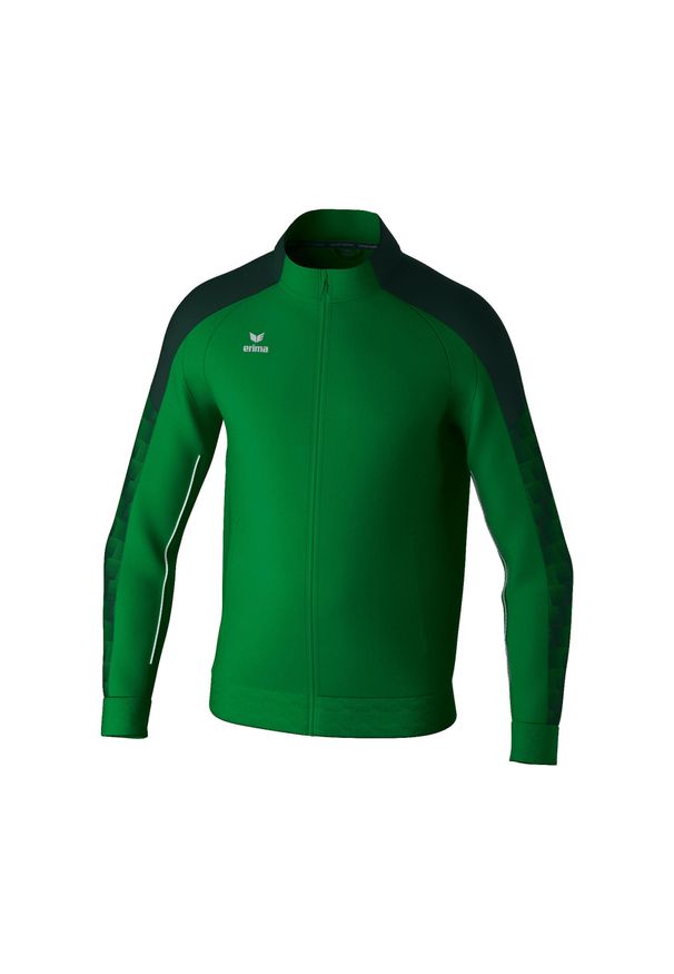 ERIMA - Dziecięca bluza dresowa Erima Evo Star. Kolor: zielony. Materiał: dresówka. Długość rękawa: raglanowy rękaw. Sport: piłka ręczna, fitness