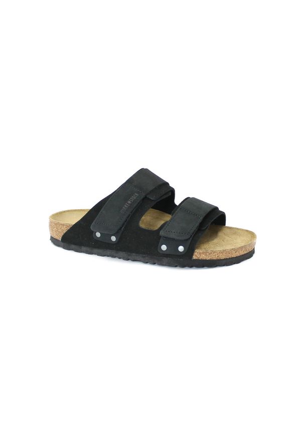 Sandały Birkenstock Uji Vl Wąskie Czarne. Okazja: na co dzień. Kolor: czarny. Materiał: skóra. Styl: casual, sportowy