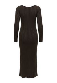 only - ONLY Sukienka dzianinowa Asta 15373788 Brązowy Regular Fit. Kolor: brązowy. Materiał: syntetyk #3