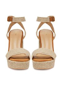 DeeZee Espadryle KL-F20074-36 Beżowy. Kolor: beżowy. Materiał: materiał