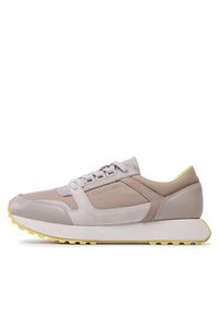 Calvin Klein Sneakersy Low Top Lace Up Mix New HM0HM00926 Beżowy. Kolor: beżowy. Materiał: skóra #5