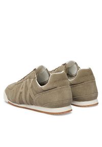 Armani Exchange Sneakersy XM002616 AF19687 Z7016 Khaki. Kolor: brązowy. Materiał: skóra, zamsz #4