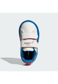 Adidas - Pantofelki dla dzieci adidas x Marvel Spider-Man Grand. Kolor: biały, czerwony, wielokolorowy, niebieski. Wzór: motyw z bajki