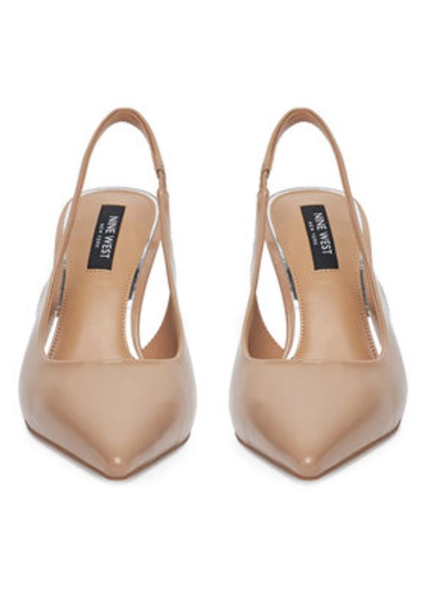 Nine West Szpilki SX005-01 Beżowy. Kolor: beżowy. Materiał: skóra. Obcas: na szpilce