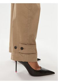 Pinko Spodnie materiałowe Caldo 101793 A15L Brązowy Wide Leg. Kolor: brązowy. Materiał: bawełna #4