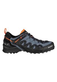 Buty Podejściowe Męskie Salewa Wildfiredge. Kolor: niebieski. Materiał: zamsz, materiał, syntetyk