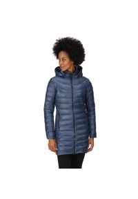 Płaszcz turystyczny przejściowy damski Andel III Regatta pikowany. Kolor: niebieski. Materiał: puch, poliamid. Sport: turystyka piesza #1