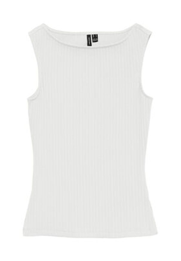 Vero Moda Top Ruby 10342997 Biały Slim Fit. Kolor: biały. Materiał: bawełna
