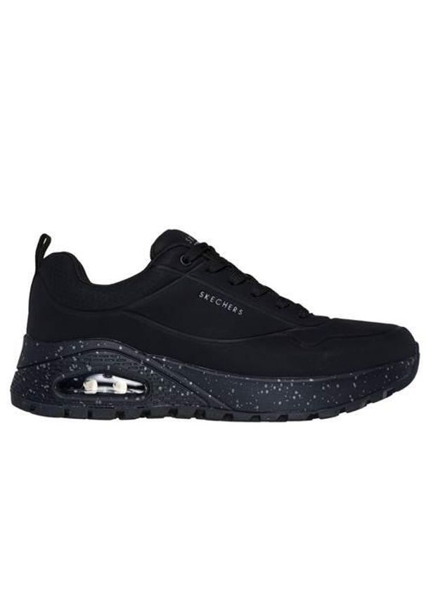 skechers - Buty do chodzenia męskie Skechers Uno Rugged Wat-air-proof. Kolor: czarny. Materiał: materiał, syntetyk. Szerokość cholewki: normalna. Sport: turystyka piesza
